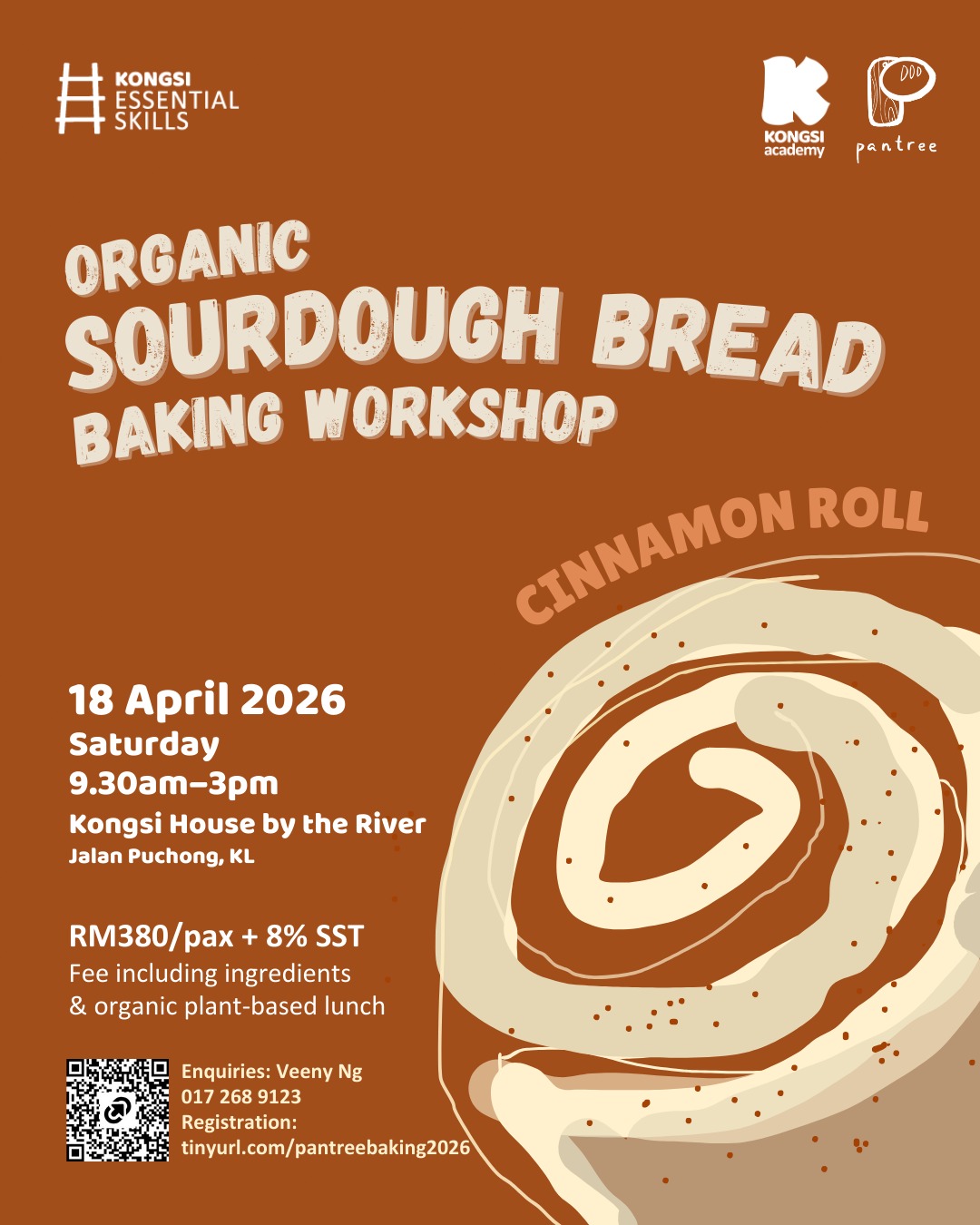 18April2026 -Organic Cinnamon Baking Workshop-Poster